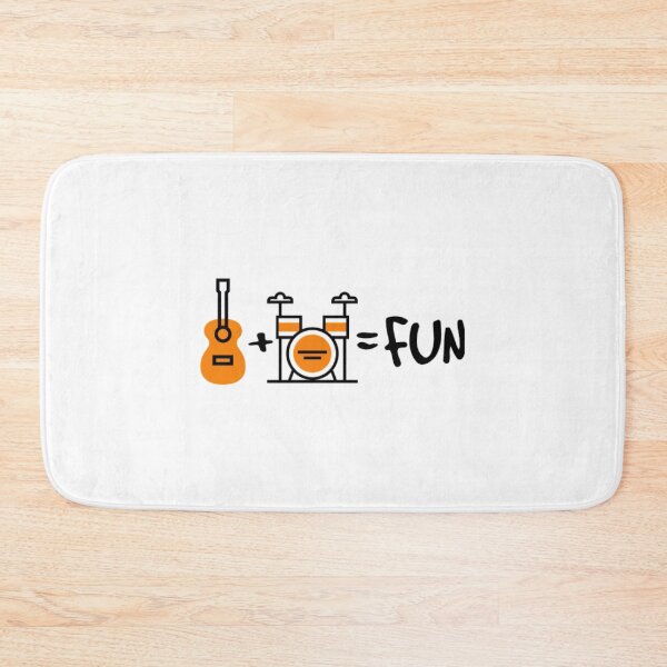 Item preview, Guitar + Drums = Fun designed and sold by EqualsFun.