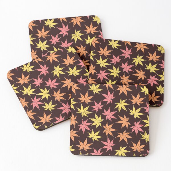 Item preview, maple leaves - autumn in Japan pastel pattern  designed and sold by nutmegfairy.