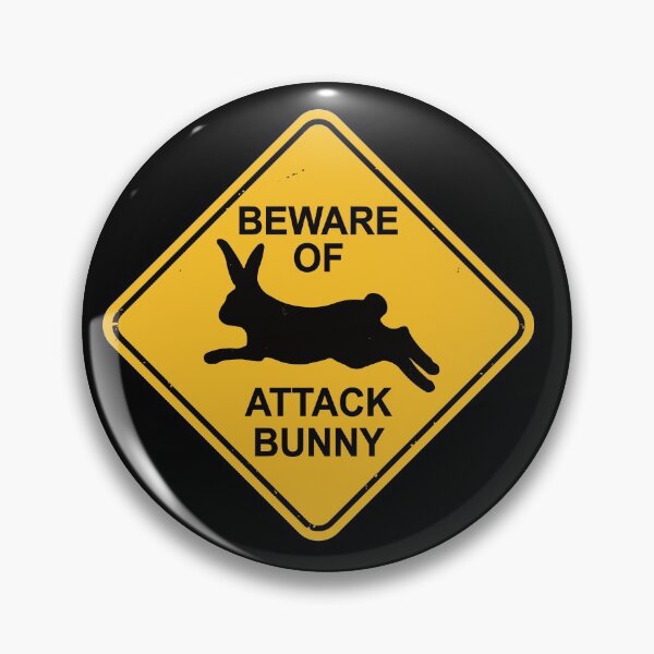 Item preview, Beware! Attack Bunny! designed and sold by IncognitoMode.