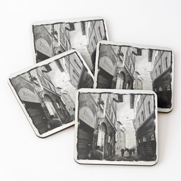 Item preview, Duomo rising above city streets in Florence, Italy.   designed and sold by rfoxphoto.