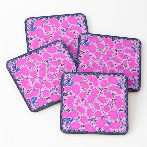 Item preview, Poppies confetti pink variation designed and sold by ANNABEL THOS.