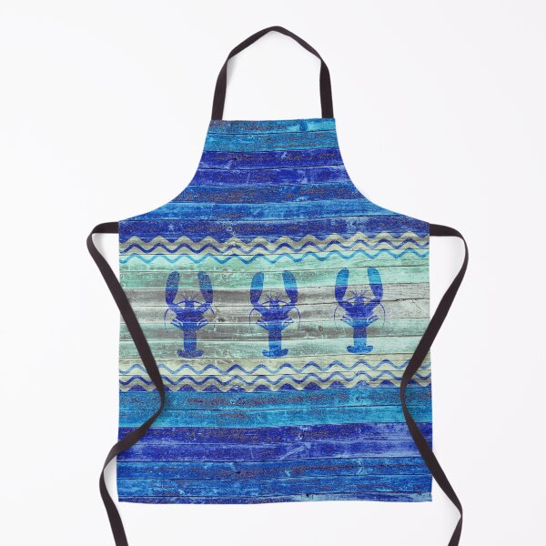 Item preview, Rustic Navy Blue Coastal Decor Lobsters designed and sold by BailoutIsland.
