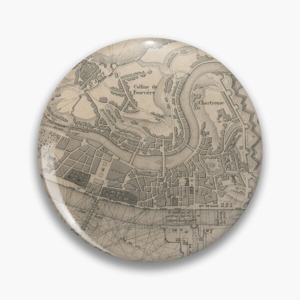 Item preview, Vintage Siege of Lyon France Map (1844) designed and sold by BravuraMedia.