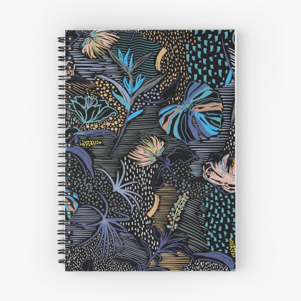 Item preview, Black And Blue Floral Patterns designed and sold by noirty.