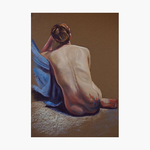 The Girl with the Phoenix Tattoo Photographic Print