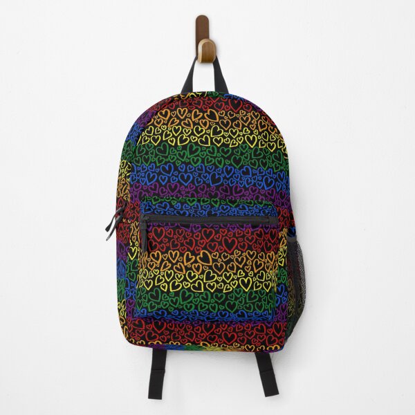 Item preview, Gay Pride Heart Pattern designed and sold by JustGottaDraw.