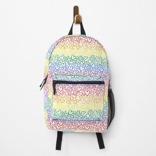 Item preview, Gay Pride Hearts Pattern designed and sold by JustGottaDraw.