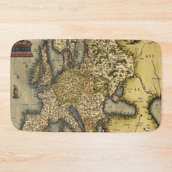 Item preview, Ortelius Map of Europe 1572 Antique Cartography Exploration designed and sold by VikingRunes.