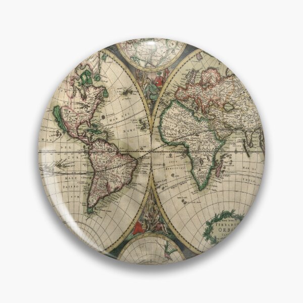 Item preview, World Map 1689 by Gerard van Schagen designed and sold by VikingRunes.