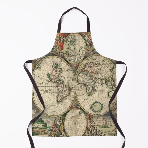 Item preview, World Map 1689 by Gerard van Schagen designed and sold by VikingRunes.