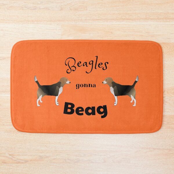Item preview, Beagles Gonna Beag- Funny Beagle Meme Design (on orange) designed and sold by Davey's Designs.