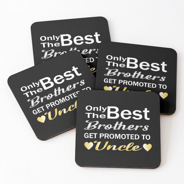 Item preview, only the best brothers get promoted to uncle glass funny gift idea for uncle gold color designed and sold by khalidelk.