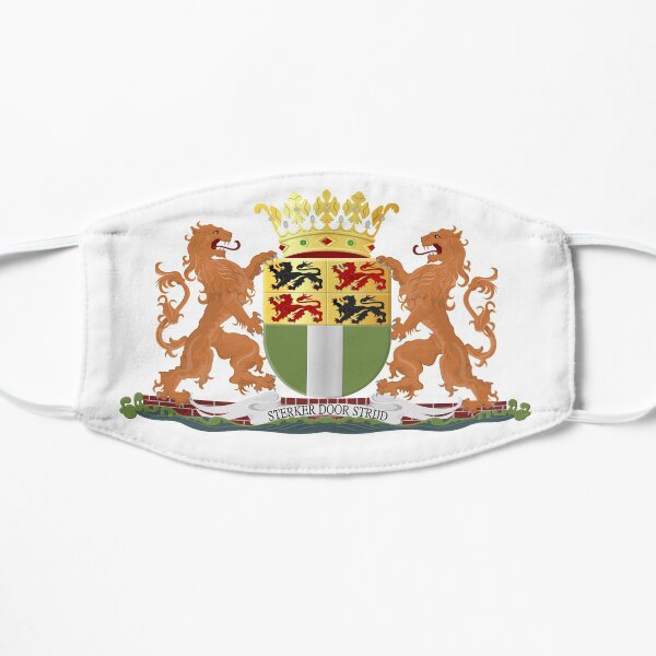 Coat of Arms of Rotterdam, Netherlands Flat Mask