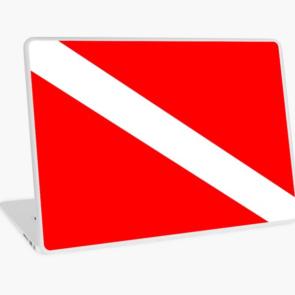Diver Down Flag Laptop Skin