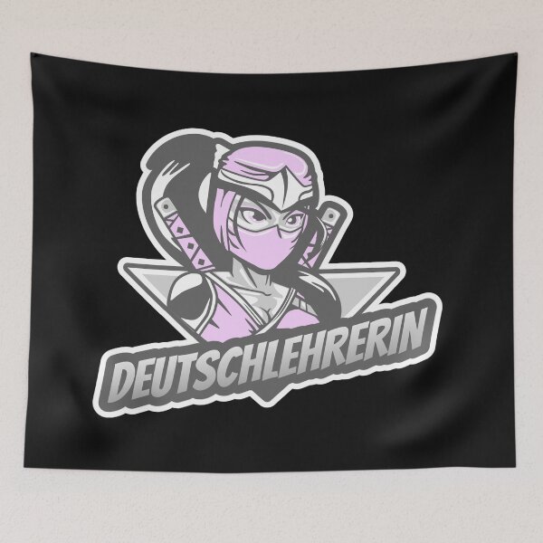 Item preview, German Teacher Female Deutschlehrerin Assassin Ninja Version designed and sold by Time4German.