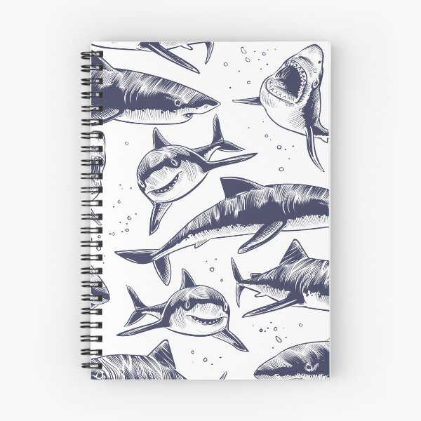 Item preview, Shark Patterns designed and sold by noirty.
