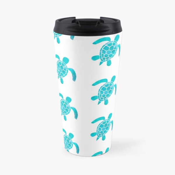 Turquoise Turtle Travel Mug