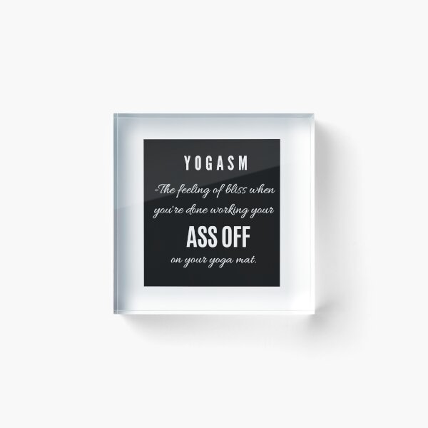 Item preview, "YOGASM" Funny Yoga Statement designed and sold by crizzysketch.