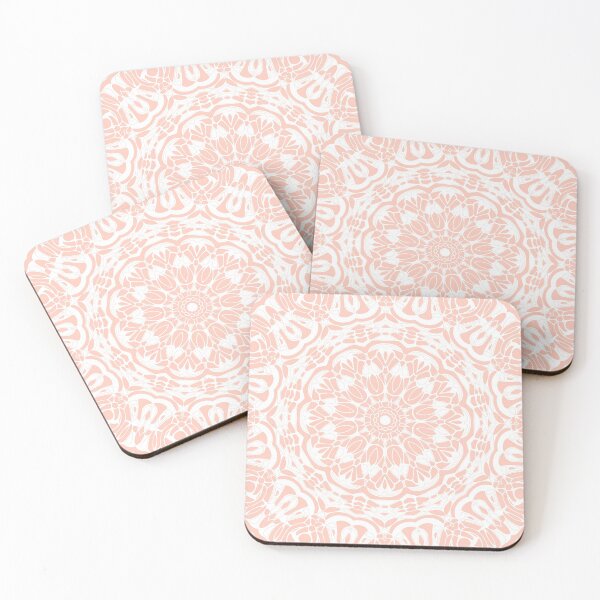 Item preview, Fresh Coral Mandala designed and sold by Kelly Dietrich Mandala & Fractal Art.