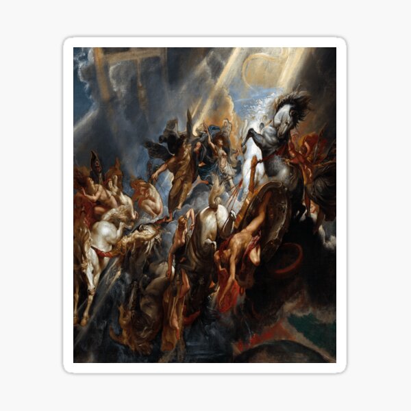 The Fall of Phaeton by Peter Paul Rubens Sticker