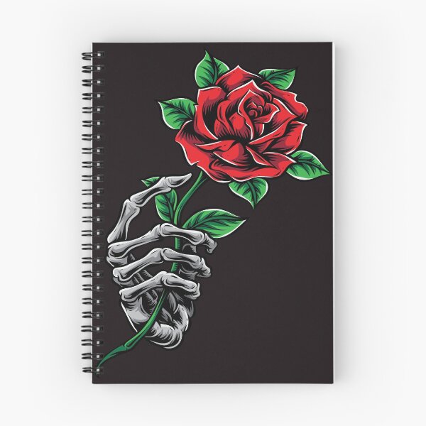 Item preview, Skeleton Hand Holding Red Rose designed and sold by noirty.