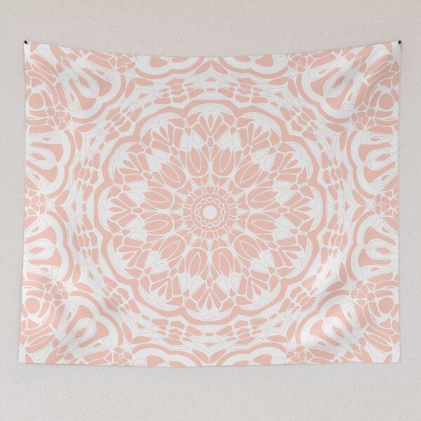 Item preview, Fresh Coral Mandala designed and sold by Kelly Dietrich Mandala & Fractal Art.
