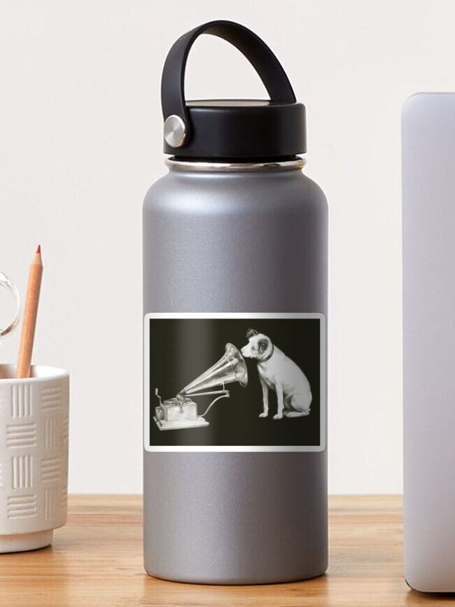 Thumbnail 1 of 3, Sticker, his masters voice designed and sold by art-koncept.