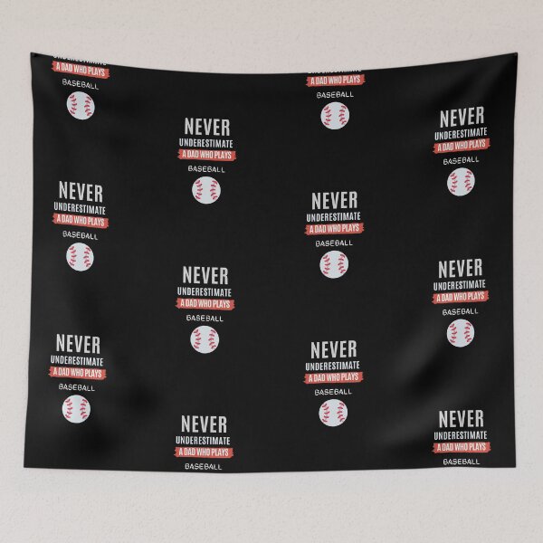 Item preview, Never Underestimate A Dad Who Plays Baseball. designed and sold by Aminovak.