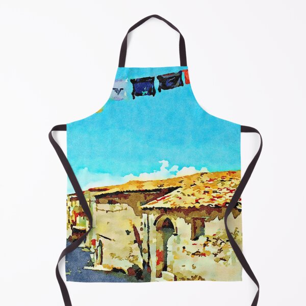 Item preview, Glimpse with buildings of the village with clothes hanging designed and sold by Giuseppe Cocco.