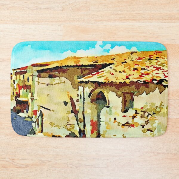 Item preview, Glimpse with buildings of the village with clothes hanging designed and sold by Giuseppe Cocco.