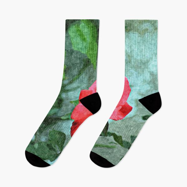Item preview, Red Rose on Green Background designed and sold by Anna Lemos.
