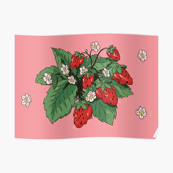 Strawberry Frog Poster