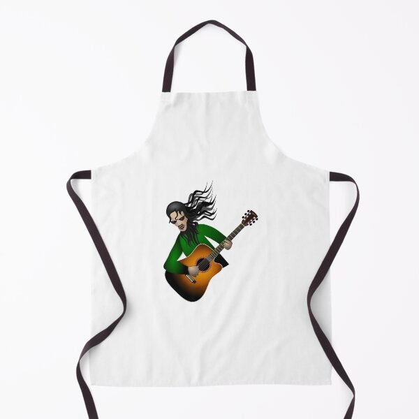 Item preview, A cool guitarist playing an acoustic guitar designed and sold by greengoodnich.