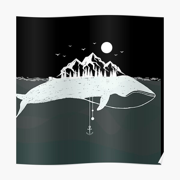 White Whale Posters Redbubble