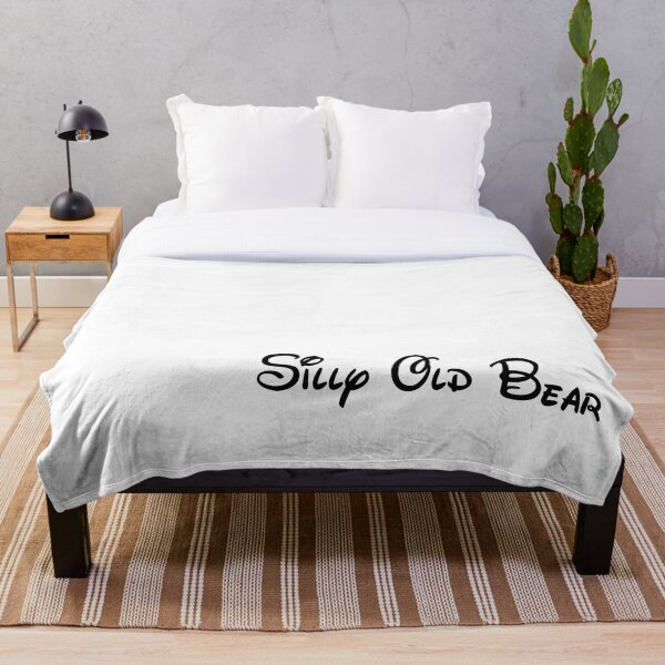 Silly Old Bear Throw Blanket
