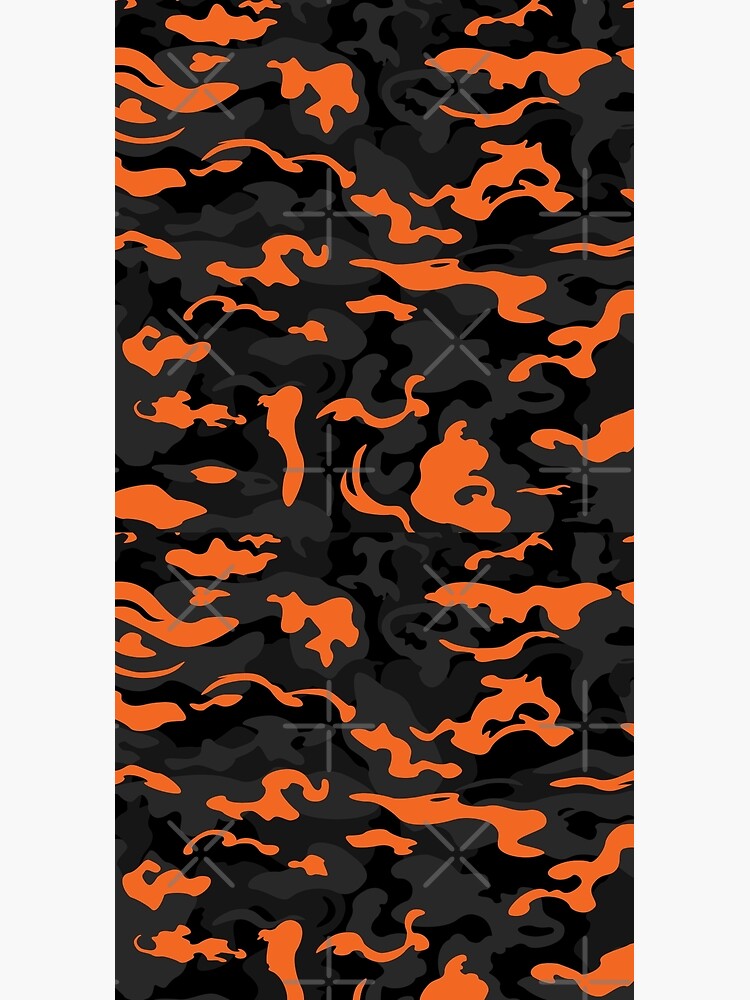 Camo Design Style - Black Orange Camouflage Mixed Pattern Graphic T-Shirt  for Sale by rclwow