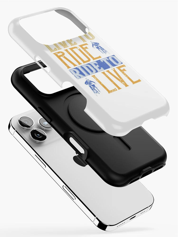 Thumbnail 2 of 4, iPhone Case, Motorcycle Rider | Live To Ride designed and sold by teamph.