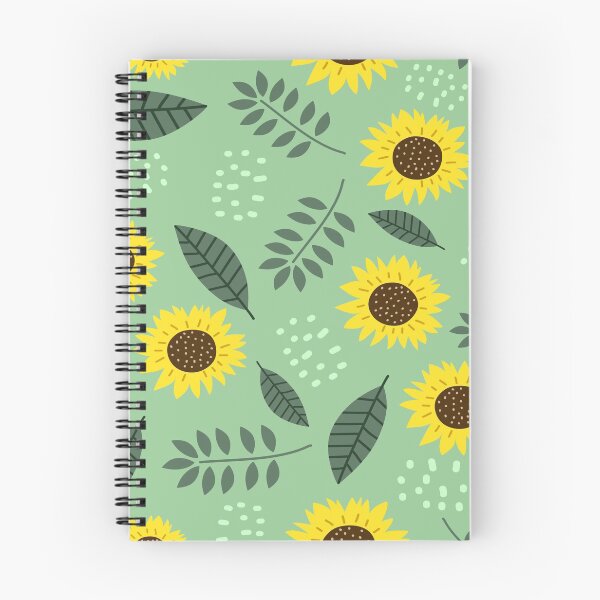 Item preview, Sunflower Pattern With Leaves designed and sold by noirty.