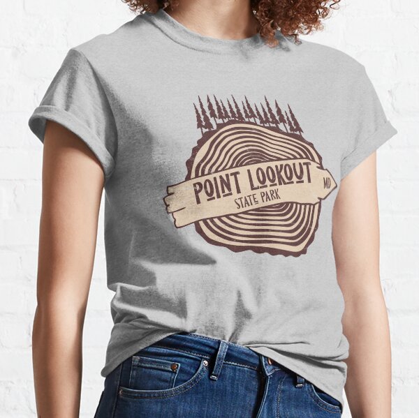 Point Lookout State Park Maryland MD Parks Tree and Forest Classic T-Shirt