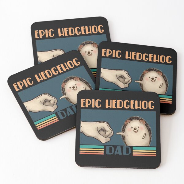 Item preview, Epic Hedgehog Dad, Cute Fistbump with Hedgehog designed and sold by OneEyeShop.