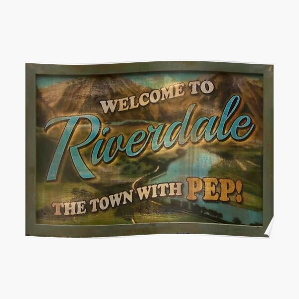 Signo de la ciudad de Riverdale Póster