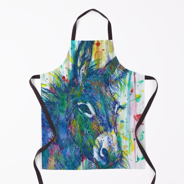 Item preview, DONKEY watercolor and ink portrait.1 designed and sold by lautir.
