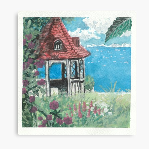 Ghibli scene redraw Metal Print