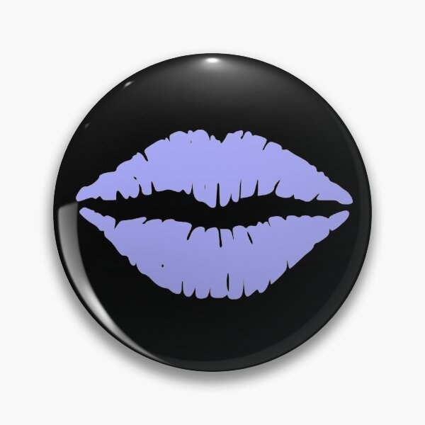 Item preview, Lips Mouth Kiss Light Blue designed and sold by MurphyMorganGifts.