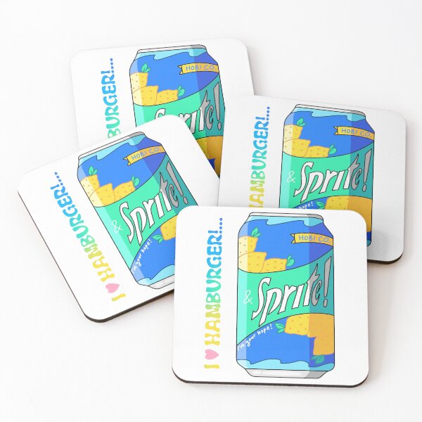 Item preview, Jhope’s hamburger and sprite designed and sold by gummieturtle.