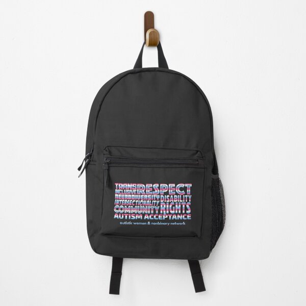 AWN Trans Pride Word Cloud Backpack
