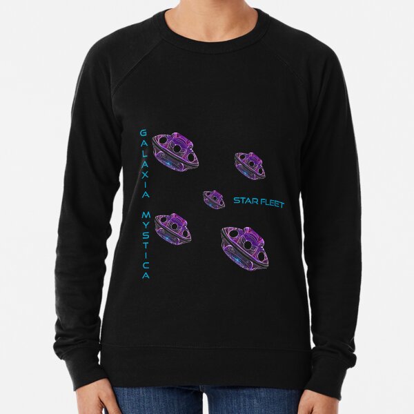 Galaxia Mystica Star Fleet Official Member Design Lightweight Sweatshirt