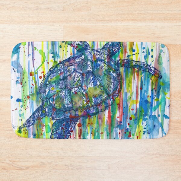 Item preview, TURTLE watercolor and ink portrait.1 designed and sold by lautir.