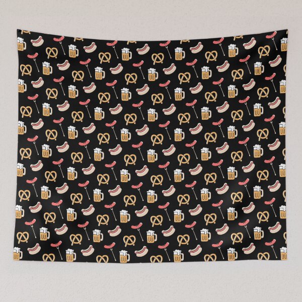 Item preview, Beer & Wurst Germany Oktoberfest Pattern designed and sold by Patterntastic.