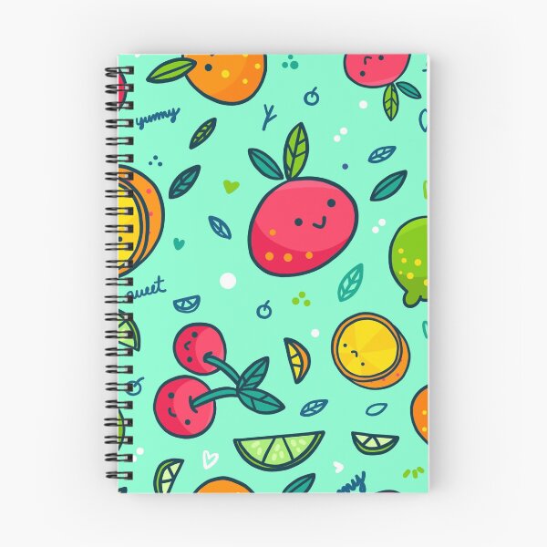 Item preview, Cute Apple Lemon Orange Cherry Fruit Pattern designed and sold by noirty.